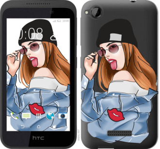 

Чехол Девушка v3 для HTC Desire 320 842839