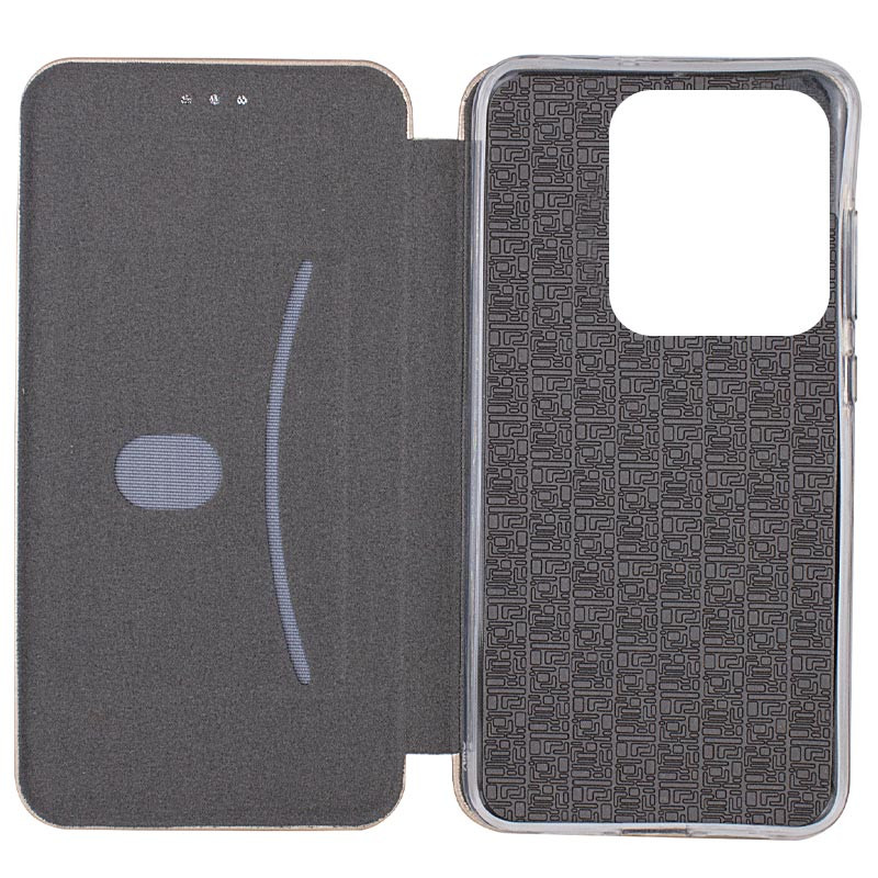 Фото Кожаный чехол-книжка Classy для Xiaomi Redmi Note 14 5G (Золотой) на vchehle.ua