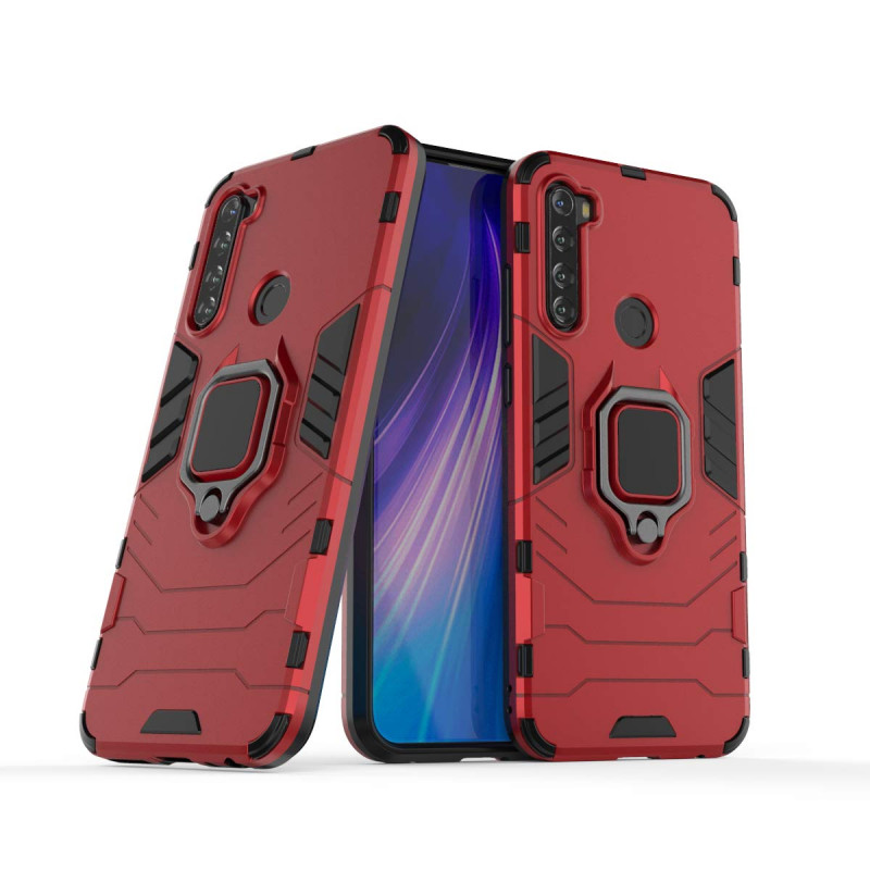 Ударостійкий чохол Transformer Ring for Magnet на Xiaomi Redmi Note 8T (Червоний / Dante Red) в магазині vchehle.ua