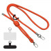 Шнурок с двумя креплениями (8мм) 150см (Neon Orange)
