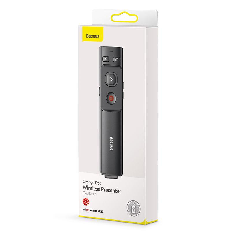 Заказать Лазерная указка Baseus Orange Dot Wireless Presenter (Red Laser) (ACFYB-0) (Grey) на vchehle.ua