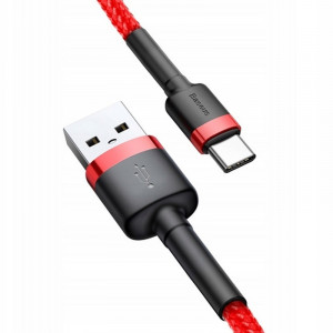 Дата кабель Baseus Cafule Type-C Cable 3A (1m) (CATKLF) (CATKLF-B)