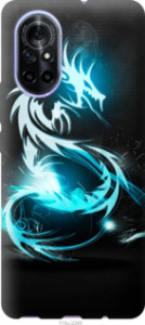 Чехол Бело-голубой огненный дракон для Huawei Nova 8