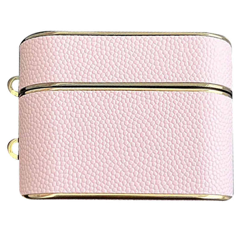 Кожаный футляр Suitcase для наушников AirPods 3 (Pink)