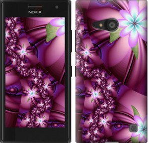 Чехол Цветочная мозаика для Nokia Lumia 650