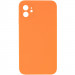 Silicone Case Square Full Camera Protective (AA) NOLOGO для Apple iPhone 11 (6.1") (Оранжевый / Papaya)