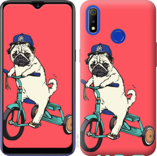 

Чохол Мопс на велосипеді на Realme 3 919735