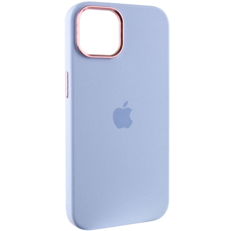 Чохол Silicone Case Metal Buttons (AA) на Apple iPhone 12 Pro Max (6.7") (Блакитний / Cloud Blue)