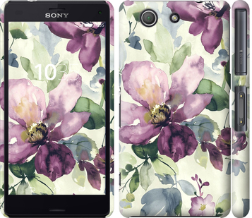 

Чехол Цветы акварелью для Sony Xperia Z3 Compact D5803 296643