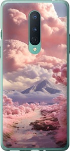Чехол Розовые облака для OnePlus 8