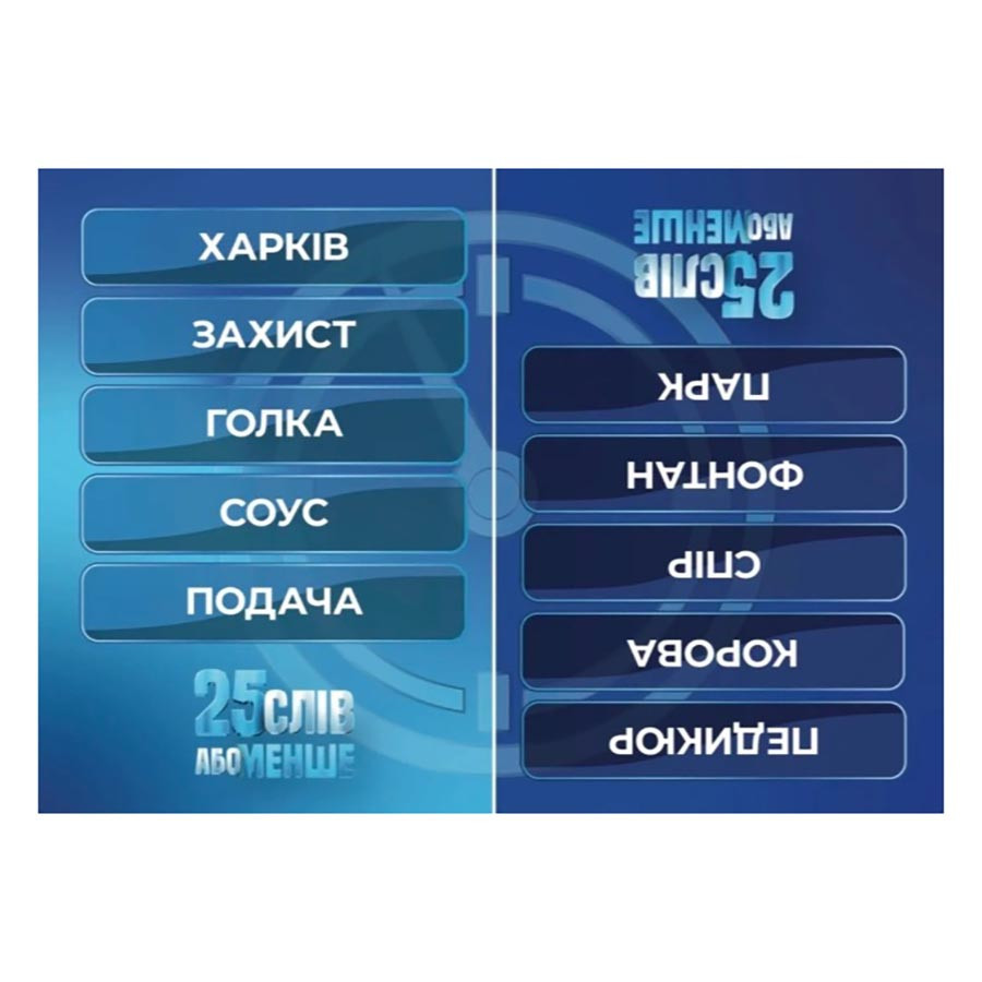 Фото Настільна гра "25 слів або менше" 290100 на vchehle.ua