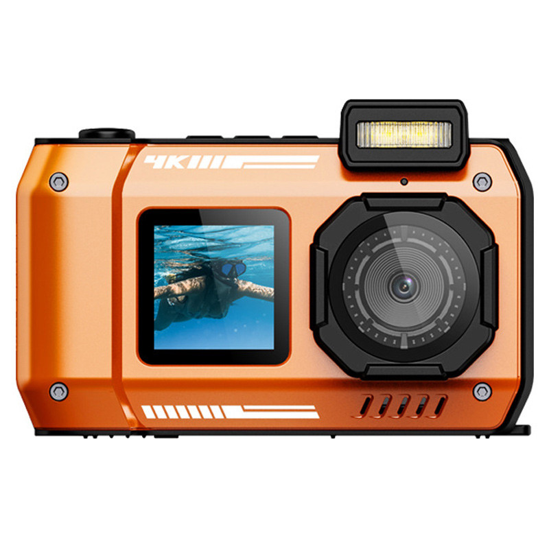 Водонепроникна цифрова камера D50 (IP68) (Orange)