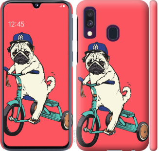 

Чехол Мопс на велосипеде для Samsung Galaxy A40 2019 A405F 710782