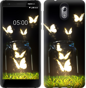 

Чехол Бабочки для Nokia 3.1 669463