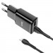 Фото СЗУ Hoco C88A Star round 2.4A (2USB-A) + кабель USB to Lightning (Черный) на vchehle.ua