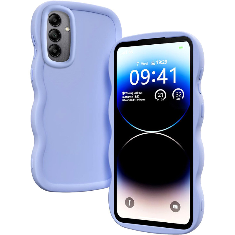 Фото Чохол TPU Ripple на Samsung Galaxy A35 (Lilac Blue) в маназині vchehle.ua