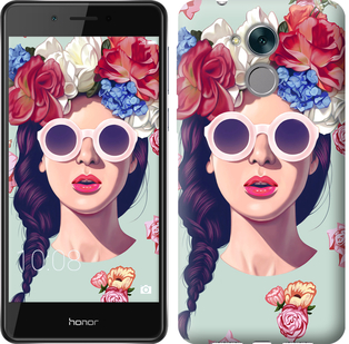 

Чехол Девушка с цветами для Huawei Honor 6C Pro 607927