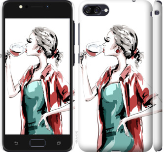 

Чехол Девушка с бокалом для Asus ZenFone 4 Max ZC520KL 841853