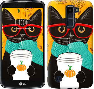 

Чохол Осінній кіт на LG K10 / K410 639704