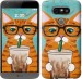 Чехол Зеленоглазый кот в очках для LG G5 H860
