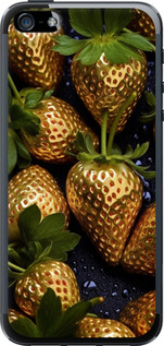 Чехол Золотая клубника для iPhone 5s