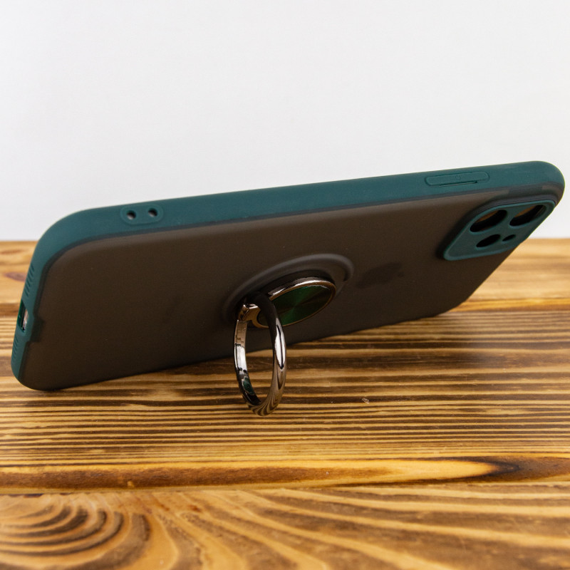 Фото TPU-PC чехол Deen Shadow Ring series для Apple iPhone 11 (6.1") (Зеленый) в магазине vchehle.ua