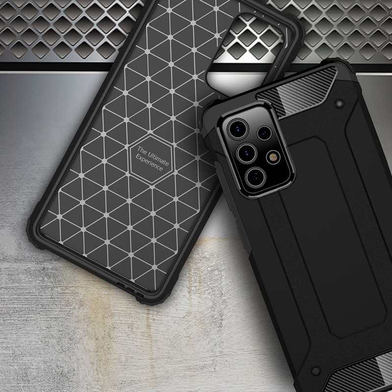 Фото Бронированный противоударный TPU+PC чехол Immortal для Samsung Galaxy A32 4G (Черный) на vchehle.ua