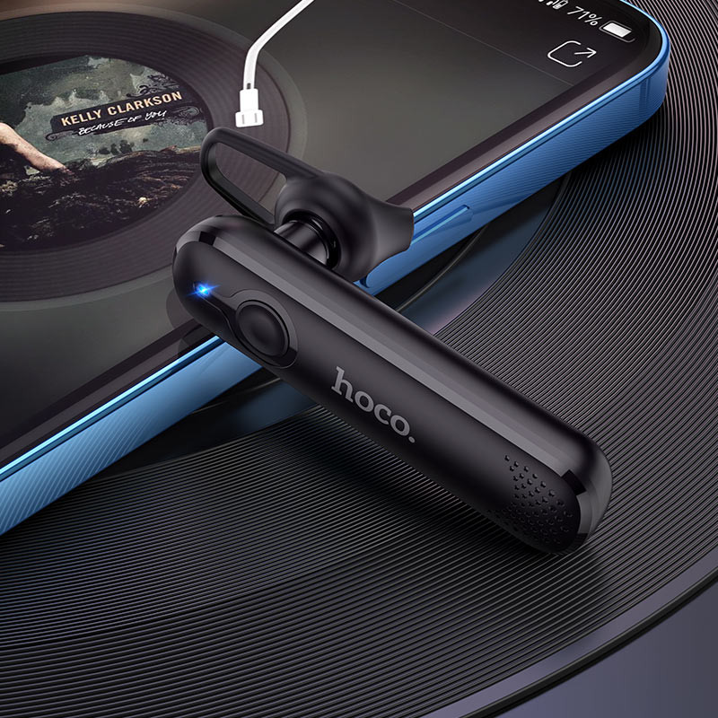 Фото Bluetooth моно-гарнитура Hoco E63 (Черный) в магазине vchehle.ua