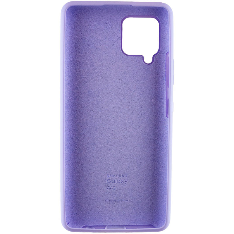 Фото Чохол Silicone Cover Full Protective (AA) на Samsung Galaxy A42 5G (Бузковий / Dasheen) на vchehle.ua