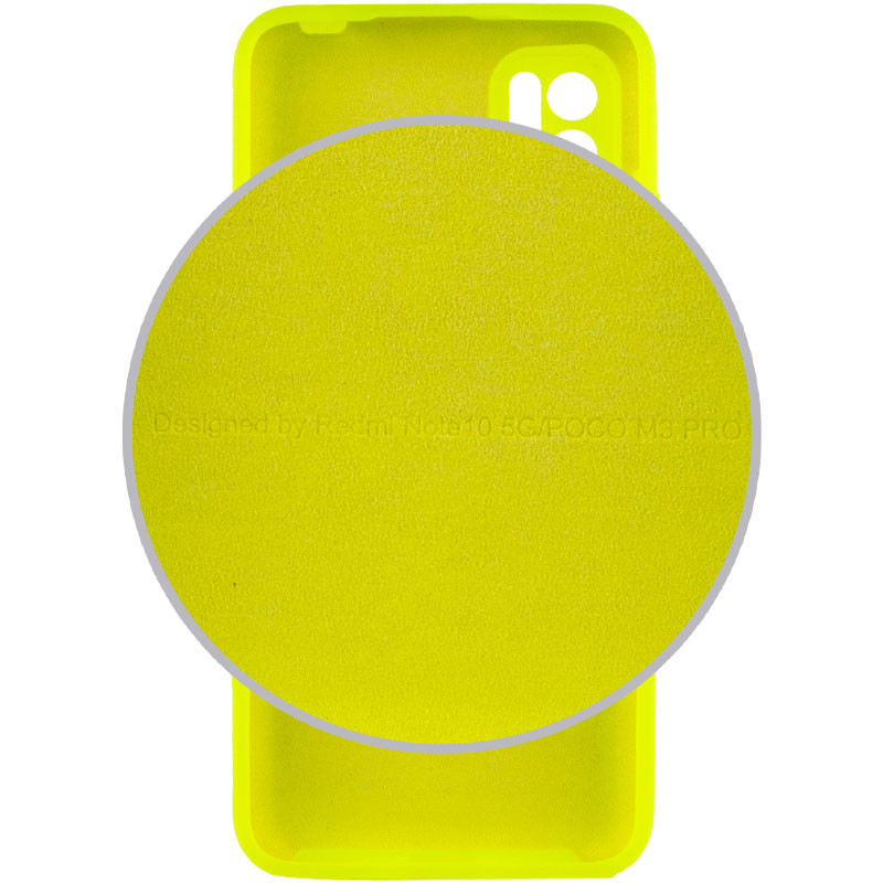 Фото Чохол Silicone Cover Full Camera (AA) Xiaomi Redmi Note 10 5G / Poco M3 Pro (Салатовий / Neon green) в маназині vchehle.ua