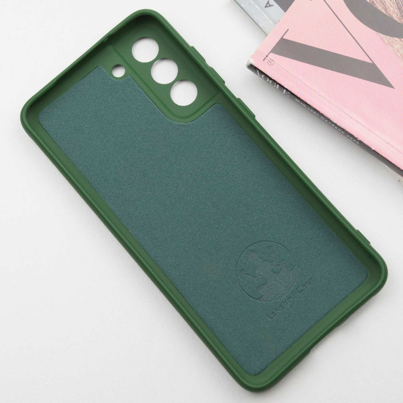 Фото Чохол Silicone Cover Lakshmi Full Camera (A) на Samsung Galaxy S21 FE (Зелений / Dark green) в маназині vchehle.ua