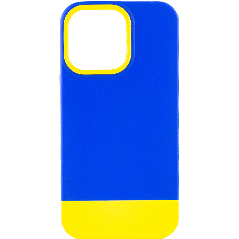 Чохол TPU+PC Bichromatic на Apple iPhone 13 Pro Max (6.7") (Navy Blue / Yellow)