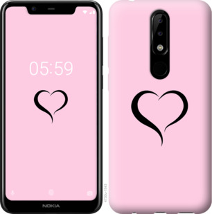 

Чохол Серце 1 на Nokia 5.1 Plus 899735