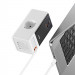 СЗУ Baseus OS PowerCombo Digital PowerStrip+Retractable-C 65W (1USB-A/1C/2Socket) (1.5m) (PSLR000) (Glacier White) в магазине vchehle.ua