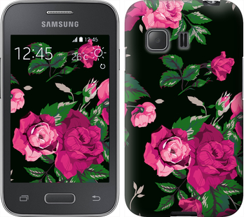 

Чохол Троянди на чорному тлі на Samsung Galaxy Young 2 G130h 546872