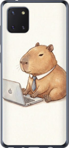 Чехол Funny Capybara CEO Working для Samsung Galaxy Note 10 Lite