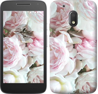 Чехол Пионы v2 для Motorola Moto G4 Play
