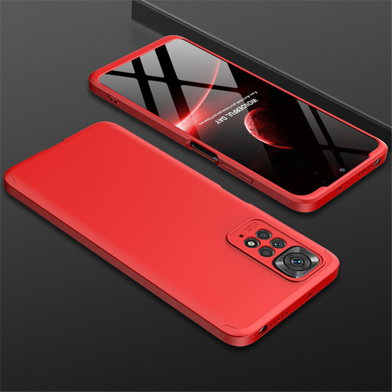 Фото Пластиковая накладка GKK LikGus 360 градусов (opp) для Xiaomi Redmi Note 11 (Global) / Note 11S (Красный) на vchehle.ua