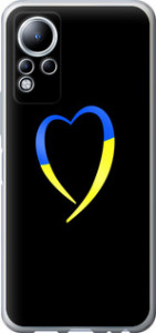 Чехол Жёлто-голубое сердце для Infinix Note 12