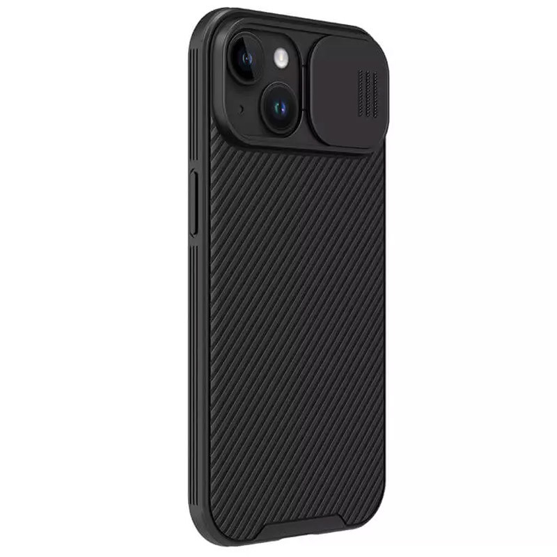 Карбонова накладка Nillkin CamShield Pro Magnetic на Apple iPhone 15 (6.1") (Black) в магазині vchehle.ua