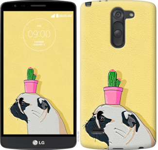 

Чехол Мопс с кактусом для LG G3 Stylus D690 795561