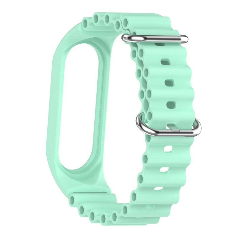 Фото Ремінець Ocean Band для Xiaomi Mi Band 9/8 (Бірюзовий / Blue Sea) в маназині vchehle.ua