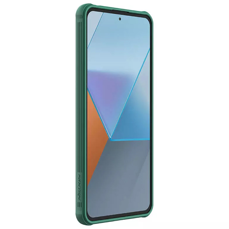 Фото Карбоновая накладка Nillkin CamShield Pro для Xiaomi Poco X6 / Note 13 Pro 5G (Deep Green) в магазине vchehle.ua