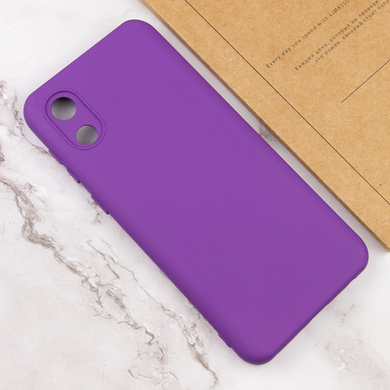 Чохол Silicone Cover Lakshmi Full Camera (A) на Samsung Galaxy A03 Core (Фіолетовий / Purple) в магазині vchehle.ua