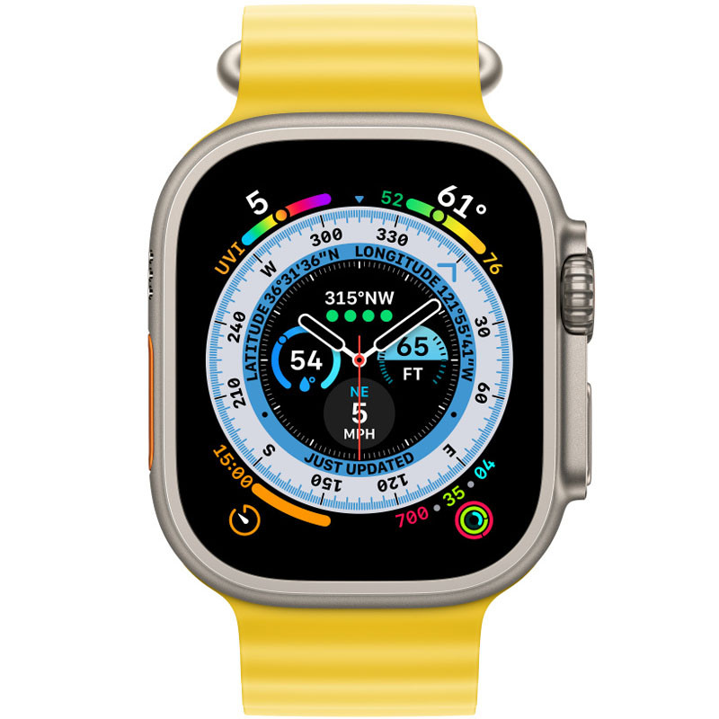 Фото Ремешок Ocean Band для Apple watch 42mm/44mm/45mm/49mm (Желтый / Yellow) в магазине vchehle.ua