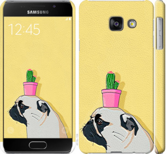 

Чехол Мопс с кактусом для Samsung Galaxy A3 (2016) A310F 795373