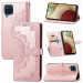 Фото Шкіряний чохол (книжка) Art Case з візитницею на Samsung Galaxy A12 / M12 (Рожевий) в маназині vchehle.ua