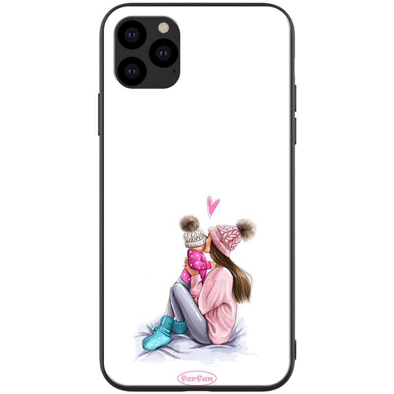 

TPU+PC чехол ForFun для Apple iPhone 11 Pro (5.8") (Мама дочки / Белый) 788485