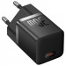 Купити МЗП Baseus GaN5 Fast Charger (mini) 30W (1USB-C) + кабель Type-C to Type-C (P10110902) (Cluster Black) на vchehle.ua
