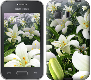 

Чехол Белые лилии для Samsung Galaxy Young 2 G130h 245658